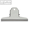 Briefklemmer MAULbasic, Breite: 100 mm, Klemmweite: 30 mm, Stahl, silber, 10 St.