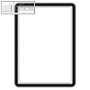 Inforahmen Aushangh?lle, DIN A4, magnetisch, PVC, schwarz, 2er Set, 194907