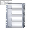 LEITZ Register A-Z f?r DIN A5, PP 120 my, 20 Blatt, grau, 1265-00-00