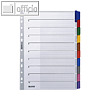LEITZ Register DIN A4, Karton blanko, 10 Blatt, 4321-00-00