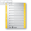 LEITZ Trennblätter DIN A4, Kraftkarton 230 g/m², gelb, 100 Blatt, 1652-00-15