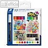 Staedtler Acrylmarker Lumocolor Paint Marker 10er Set