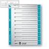 LEITZ Trennblätter DIN A4, Kraftkarton 230 g/m², hellblau, 100 Blatt, 1652-00-30