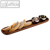 APS Servierbrett, 370 x 80 x 20 mm, ge?ltes Arkazienholz, braun, 792