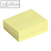 Haftnotizen, 38 x 51 mm, gelb, r?ckstandsfrei abl?sbar, 100 Blatt, 3er Pack