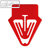 Laurel Kartenreiter Tab f?r Karteikarten, PS, 40 mm, rot, 100 St?ck, 0022-20