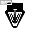 Laurel Kartenreiter Tab f?r Karteikarten, PS, 40 mm, schwarz, 100 St?ck, 0022-11