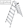 Hailo Sicherheits Doppelstufenleiter D60 152 cm | 7 Stufen