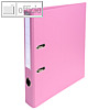 Exacompta Ordner Premium, DIN A4, R?cken 50 mm, PVC, rosa, 10 St?ck, 53555E