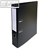 Exacompta Ordner Premium, DIN A4, R?cken 70 mm, PVC, schwarz, 10 St?ck, 53741E