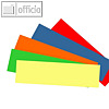 Moderationskarten Intensivfarben, Rechteck 340 x 90 mm, 140g/m? sortiert,180 St.