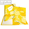 Herma Postmappe mit Gummizug, DIN A4, Karton, gelb, 7196