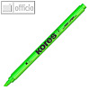 KORES Textmarker-Pen, Keilspitze: 0.5 - 3.5 mm, grün, TM36205