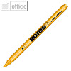 KORES Textmarker-Pen, Keilspitze: 0.5 - 3.5 mm, orange, TM36204