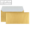 Briefh?lle DIN lang, haftklebend, 90 g/qm, gerade Klappe, gold, 100 St?ck