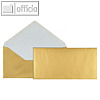 Briefh?lle DIN lang, haftklebend, 90 g/qm, spitze Klappe, gold, 100 St?ck