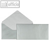 Briefh?lle DIN lang, haftklebend, 90 g/qm, spitze Klappe, silber, 100 St?ck