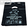 Hundekotbeutel, 3 Liter, 25 x 31 cm, Tragegriff, HDPE-Folie 15 my, schwarz, 50 S