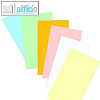 Moderationskarten helle Farben, Rechteck 200x90 mm, Papier 140g/m², sort.,500Bl.
