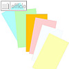 Moderationskarten helle Farben, Rechteck 200x90 mm, Papier 140g/m?, sort.,500Bl.