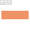Moderationskarten helle Farben, Rechteck 540x90 mm, Papier 140g/m?,orange,100Bl.