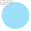 Moderationskarten helle Farben, Kreis (?)90 mm, Papier 140g/m?, blau, 100 Bl.