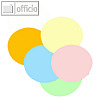 Moderationskarten helle Farben, Kreis (?)90 mm, Papier 140g/m?, sortiert, 180Bl.