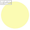 Moderationskarten helle Farben, Kreis (?)140 mm, Papier 140g/m?, gelb, 100 Bl.