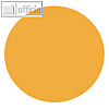 Moderationskarten helle Farben, Kreis (?)180mm, Papier 140g/m?, orange, 100Bl.