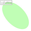 Moderationskarten helle Farben, Oval 180 x 110 mm, Papier 140g/m?, gr?n, 100Bl.