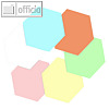 Moderationskarten helle Farben, Wabe, Papier 140 g/m?, sortiert, 180 Bl.