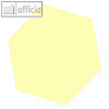 Moderationskarten helle Farben, Wabe, Papier 140 g/m?, gelb, 100 Bl., M18120.4