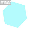 Moderationskarten helle Farben, Wabe, Papier 140 g/m?, blau, 100 Bl., M18120.5