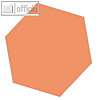 Moderationskarten helle Farben, Wabe, Papier 140 g/m², orange, 100 Bl., M18120.6