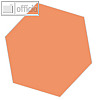 Moderationskarten helle Farben, Wabe, Papier 140 g/m?, orange, 100 Bl., M18120.6