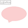 Moderationskarten helle Farben, Blase, Papier 140 g/m?, rosa, 100 Bl., M18150.2
