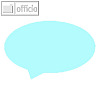 Moderationskarten helle Farben, Blase, Papier 140 g/m?, blau, 100 Bl., M18150.5
