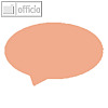 Moderationskarten helle Farben, Blase, Papier 140 g/m?, orange, 100 Bl.