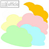 Moderationskarten helle Farben, Wolke, Papier 140 g/m?, sortiert, 100 Bl.