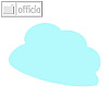 Moderationskarten helle Farben, Wolke, Papier 140 g/m?, blau, 50 Bl., M18200.5
