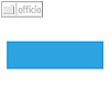 Moderationskarten Intensivfarben, Rechteck 200 x 90 mm, 140g/m? blau, 100 St.