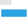Moderationskarten Intensivfarben, Rechteck 340 x 90 mm, 140g/m?, blau, 100 St.