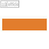 Moderationskarten Intensivfarben Rechteck 340 x 90 mm, 140g/m? orange, 100 St.