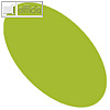 Moderationskarten Intensivfarben, Oval 180 x 110 mm, Papier 140g/m?, gr?n, 100 S