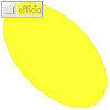 Moderationskarten Intensivfarben, Oval 180 x 110 mm, 140g/m? Papier, gelb, 100 S