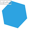 Moderationskarten Intensivfarben, Wabe, 90 x 90 mm, 140g/m?, blau, 100 Blatt