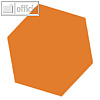 Moderationskarten Intensivfarben, Wabe, 90 x 90 mm, 140g/m?, orange, 100 Blatt