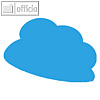 Moderationskarten Intensivfarben, Wolke, 320 x 230 mm, 140g/m?, blau, 50 Blatt