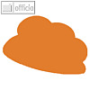 Moderationskarten Intensivfarben, Wolke, 320 x 230 mm, 140g/m?, orange, 50 Blatt