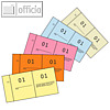 Nummernblock "Events & Gastronomie", 105 x 53 mm, 5-farbig, sortiert, 1.000 Bons